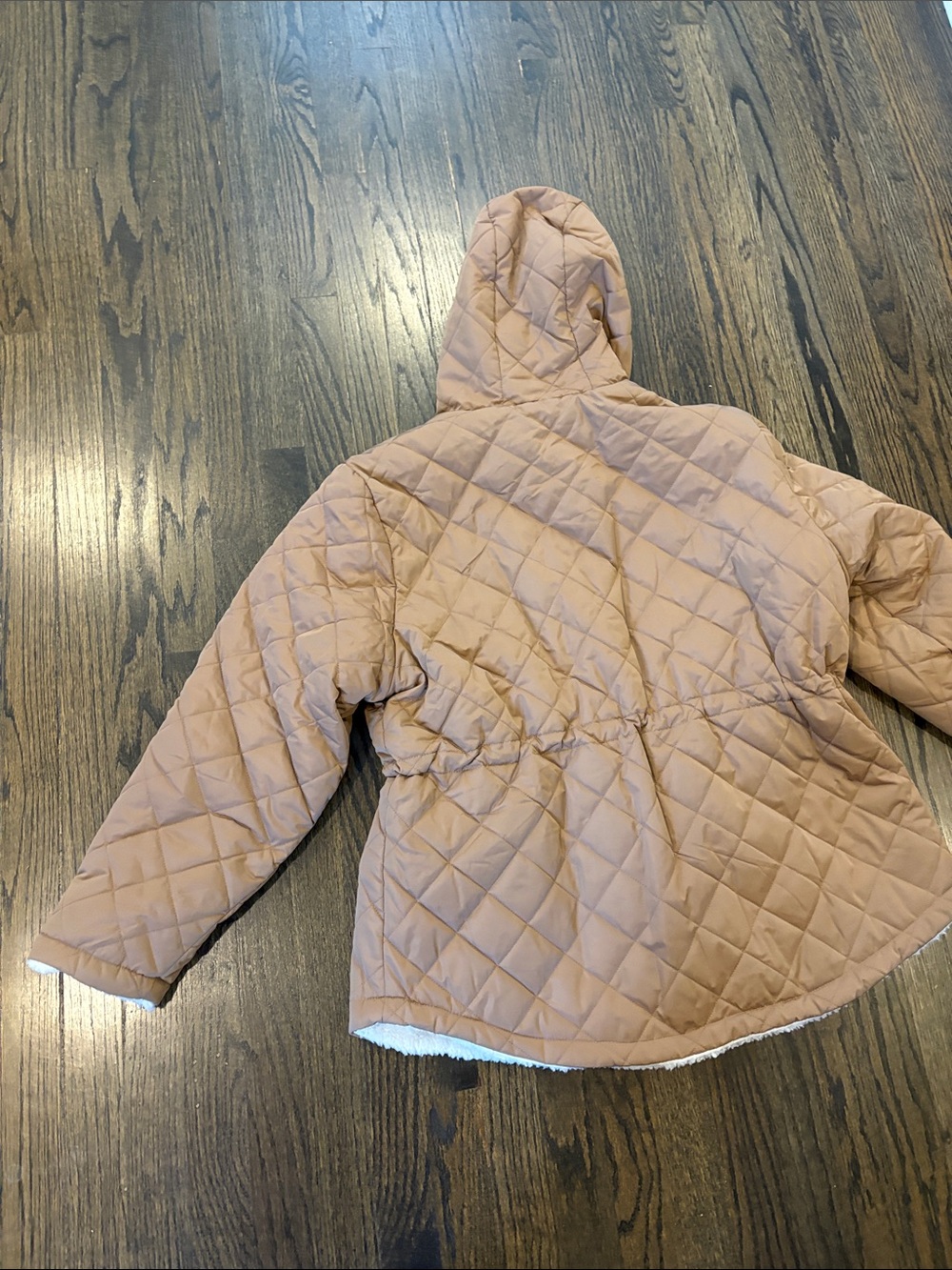 Women’sQuilted Hooded Jacket in Light Brown- XXL (NWOT) - Picture 11 of 12